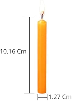 PROSPERRO LUMO by Parkash Candles Chime/Stick/Spell Candle Set of 100 | Ritual Spell | Unscented (Orange)