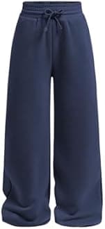 SOLY HUX Girl's Straight Wide Leg Sweatpants Casual High Waisted Baggy Joggers Track Pants