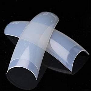 Natural Nail Tips Refill Pack of 50 (Size 0) for Artificial Nail Extensions, Manicure & Pedicure