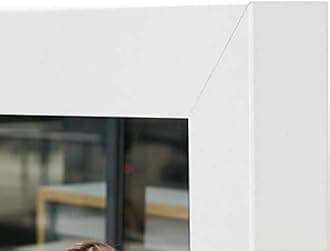 Frametory, 4x6 Double Picture Frame Hinged Photo Frames Two Folding Frame Desktop Glass Frame Vertical (White, 4x6 Double)