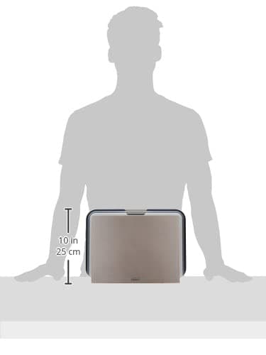 Joseph Joseph 60147 Nest Plastic Cutting Set with Storage Stand 3 Different Sized Boards, Large, Gray