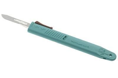 6008TR-10 Technocut Plus Disposable Safety Scalpel, Retractable, 10 Blade Size (Pack of 10)