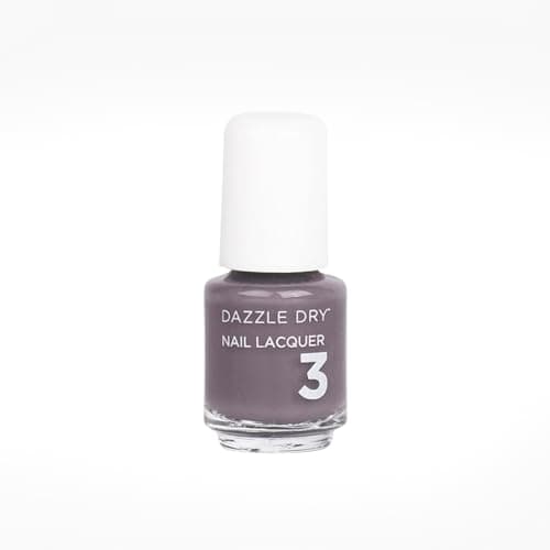 Dazzle Dry Nail Mini Lacquer (Step 3) - Anticipation - An opaque dark slate gray with purple undertones. Full coverage cream. (0.17 fl oz), 1.0 Count