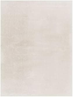 TT Home Large Rug Short Pile Monochrome Modern Design Washable, colour:Cream, Size:200 cm Square