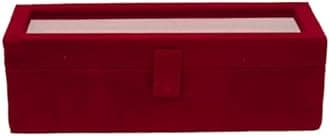 Kuber Industries Wooden Bangle Box For Woman|1 Rod Bangle Storage Box Organizer|Transaprent Lid & Handle|MAROON