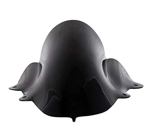 Aow Attractive Offer World Double Bolt Bubble Visor for Yamaha R15 V3 (Black) C-3