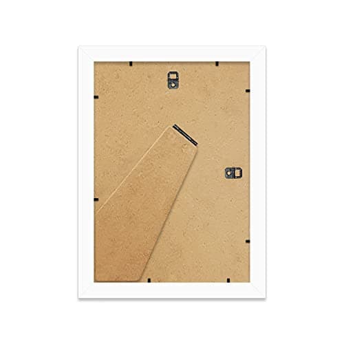 A4 Walnut Ornate Picture Frame Fits A4 (21 x 29.7cm - 8.3 x 11.7in) Poster, Photo, Artwork, or Print. Elegant Style Portrait and Landscape Display with Wall Hooks