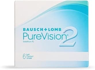 Bausch & Lomb Purevision2 Contact Lens - Spherical | Monthly Disposable | Silicone Hydrogel Material | (-10, Pack of 6)