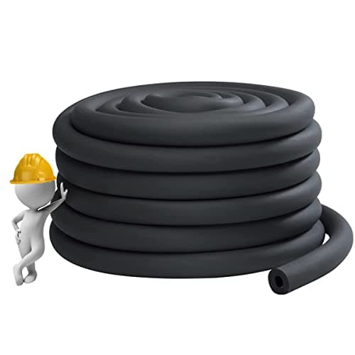 Industry Pipe Insulation, 3/4" 1" 1-1/4" 1-1/2" 2" 2-1/2" 3" 3-1/2" 4" Foam Insulation Tube, Anti-Freeze Waterproof Rubber Hose for Hot and Cold Water Pipes (Color : 0.79", Size : ID 3/4")