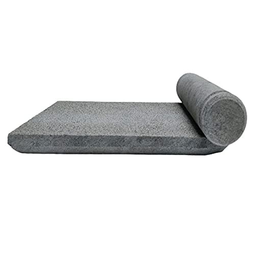 Hand Grinder, Ammikkalu, Grindstone (Grey, Length - 16 Inch, Width 10 Inch)