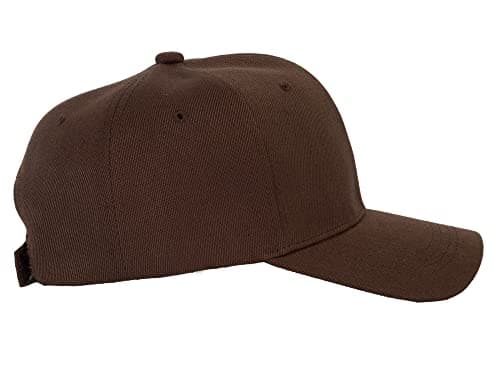 TOP HEADWEAR Men's Plain Baseball Cap - Adjustable Solid Color Ball Hat for Men or Women