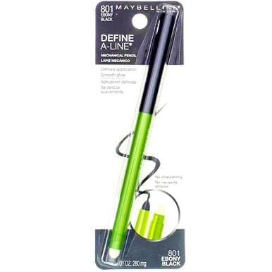 Maybelline Define-A-Line Eyeliner, Ebony Black [801], 1 ea (Pack of 2)