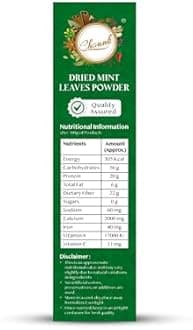 Chounk Pure And Natural Mint Powder | Pudina Powder with No Added Flavors & No Preservatives | Dry Mint Leaves Powder - 400 Grams (100 Grams X 4 Pack)