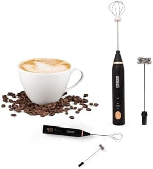 Royal Milk Frother Heavy 12000 RPM Coffee frother Electric USB Rechargeable 3-Speed Electric Frother for Coffee with Whisk and Frother Mixer, Stand-up Design
