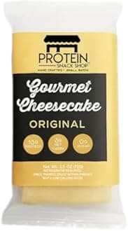 Protein Snack Shop Gourmet Keto Cheesecake Dessert Bars - 3g Net Carbs - Real Cream Cheese - Gluten Free - Diabetic & Celiac Friendly (10 bars) (Original)
