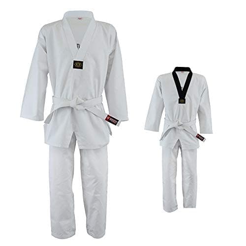 Taekwondo Uniform, 8oz Poly/Cotton, White Belt Included