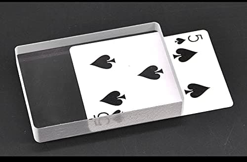 Card magic - Omni Deck Glass Card Magic Tricks Poker Props Deck Ice Bound Card for Party Magic Performace Close-Up Magic Show Trick Props