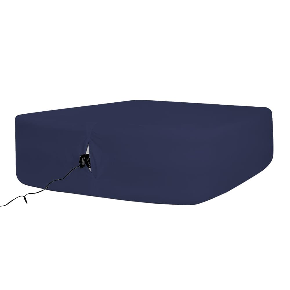 Bedecor Air Bed Sheets for Mattress Cover Removable Bed and Elastic Band Super Soft and Breathable & Deep up to 21" Blue Queen