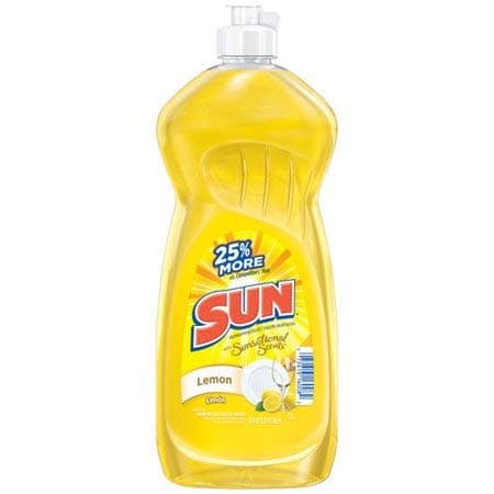 Sun Lemon Liquid Dishwashing Soap, 20 Fl Oz, Pack of 2