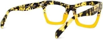 Zeelool Stylish Vintage Oversized Square Glasses for Women with Non-prescription Clear Lens Benitez ZWA035804