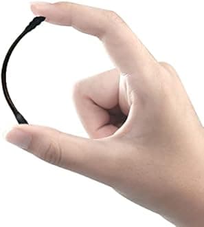 Black Cotton Swabs Spiral - 200 Count Organic Cotton Buds Gothic Bathroom Tightly Wrapped Charcoal Cotton Tips Paper Stick Soft Gentle Cruelty-Free Lint-Free, Round & Spiral (Black)