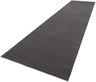 TT Home Large Rug Short Pile Monochrome Modern Design Washable, colour: Anthracite, Size:80x150 cm