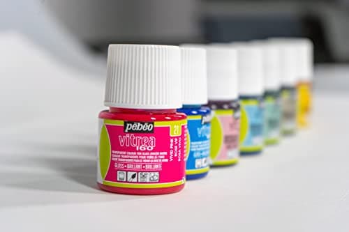 Pebeo Vitrea 160, Glossy Glass Paint, 45 ml Bottle - Emerald