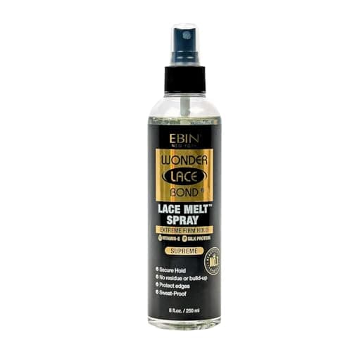 EBIN NEW YORK Wonder Bond Melting Spray 8oz/ 250ml - Extreme Firm Hold (Supreme) | No Reside, Long Lasting Formula with Protecting Edges, Gives Undetectable and Natural Look