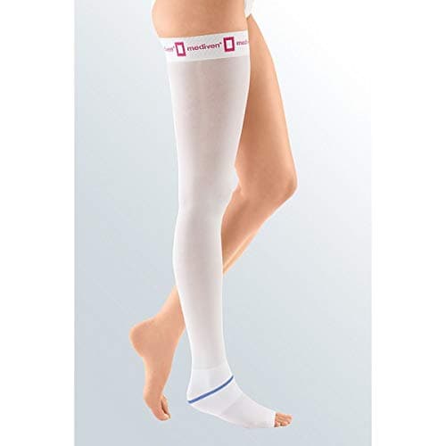 mediven Struva 23 - Calf, White, Size V, CCL2 | Thrombosis Prophylaxis Compression Anti-Embolism Stocking | 23mmHg Pressure at Ankle | Promotes Venous Return | Prevent Oedema | Color Coding Heel