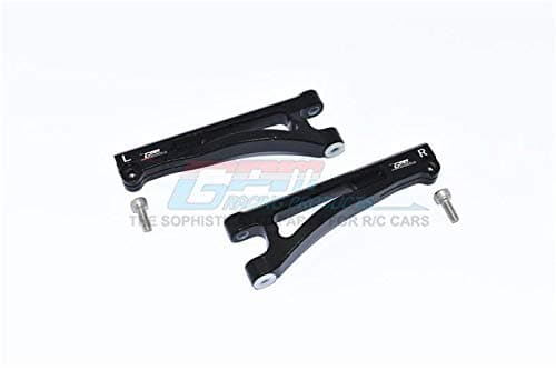 G.P.M. Arrma 1/7 Mojave 6S BLX Upgrade Parts Aluminum Front Upper Arms - 2Pc Set Black