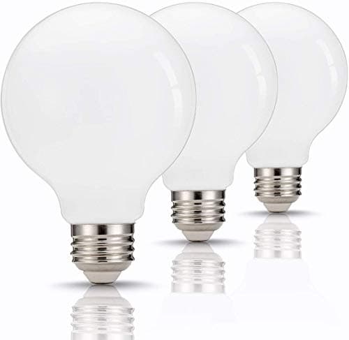 G25 Globe LED Light Bulb, TGMOLD Vanity Light 60W(9W) Equivalent Light, E26/E27 Base Bulb Natural White 4000K, 800LM Decoration Light Perfect for Makeup, Pendant, Dressing Room, lamp Non Dim, 3 Pack