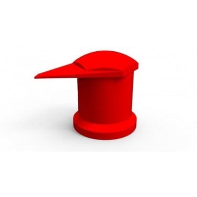 33mm Dustite LR Wheel Nut Indicator Red Pack of 100