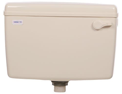 SHRUTI Opel Delux Side Handle Flushing Cistern, Flush Tank 10 LTR Capacity - Ivory (2275)