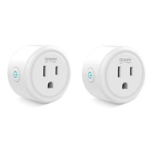 Smart Plug Gosund Wifi Outlet Work with Alexa & Google Assistant, Mini Socket with Timer Surge Protector Function, FCC ETL Certification(2 Pack）