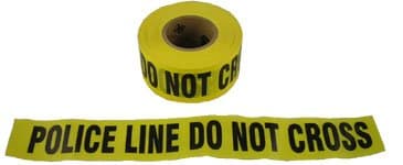 Barrier Tape, Yellow - Police Line