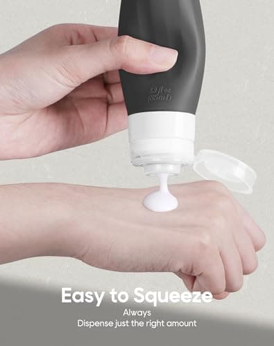 16 PCS Black and White Travel Bottles