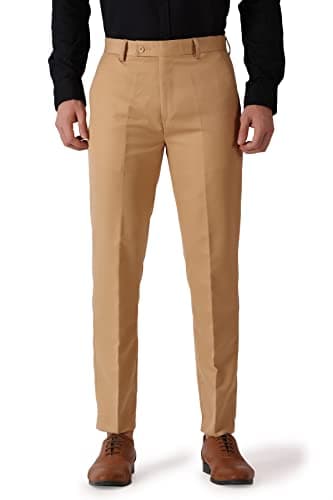 MALENO Slim Fit Men Cotton Blend Formal Trouser
