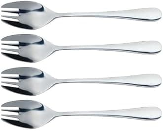 MasterClass KitchenCraft MCBUFFETF Stainless Steel Buffet Fork Set, 4 Pieces, Silver