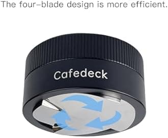 Automatic Gravity Coffee Powder Distributor with Stainless Steel Base, Espresso Tamper and Coffee Tamper Tool, Durable Barista Accessories for Espresso Machine (51mm)