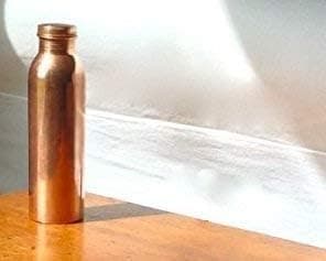Royal Sapphire Yoga Water Bottle, Pure Copper Handmade, 1000Ml, Joint Free, Leak Proof, Travel Purpose and for Ayurvedic Health Benefits