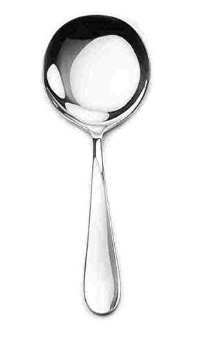 David Shaw Splendide Stainless Steel Round Serving Spoon | Alpia Design, Complements a Wide Variety of Flatware Patterns, Dishwasher Safe