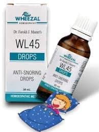 Wheezal WL 45 Anti Snoring Drops (30ml X 2 Bottles)- 2 Months Pack