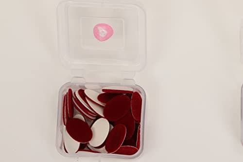 Kalpana Bindi Deep Red Oval Sticker Kumkum | Size - 4 | (Pack of 12)