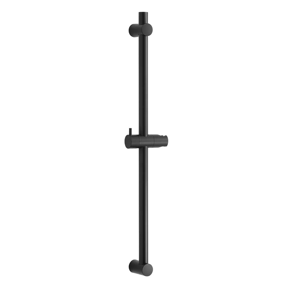 Shower Slide Bar 28 in Adjustable Installation Distance 19-27 in with 360° Adjustable Handheld Shower Head Holder for Bathroom, Screw Wall Mounted, Matte Black