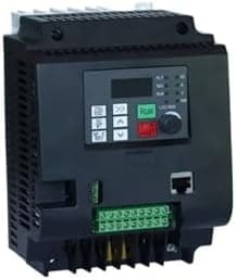 SHIHUANI Frequency Inverter 220V to 380V 4KW Single Phase to Three Phase Inverter VFD 5hp Inverter Frequency Converter Frequenc Drive Motor Speed(4KW 5HP,1ph220V-3ph380v)