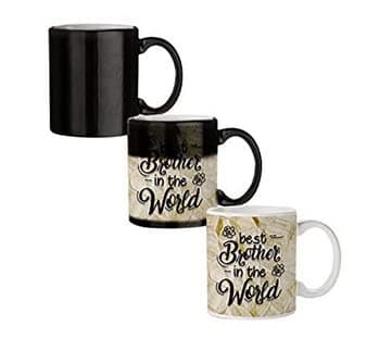 Motivate Box Ceramic Geometrical Reindeer Magic Mugs, 325 Ml, Multicolor, 2 Piece; [EI2MMGCMS0198]