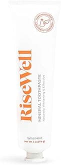 RiseWell: Mineral Toothpaste with Hydroxyapatite, Fluoride Free, SLS Free, Natural Remineralizing Toothpaste, Mint