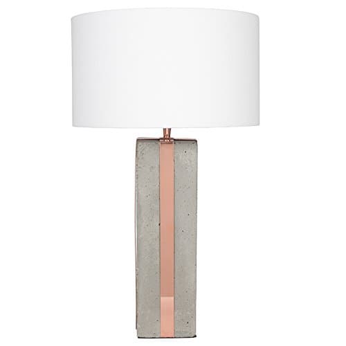 Concrete & Copper Detail Table Lamp 30-404-K