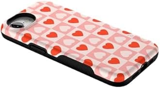Casely iPhone 16e Case | King of My Heart | Checkered Hearts | Compatible with MagSafe | Bold Protective Design