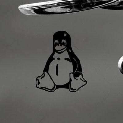 LINUX TUX PENGUIN HOME DECOR NOTEBOOK BIKE WALL ART STICKER DECAL BLACK VINYL DECOR WALL ART LAPTOP HELMET WINDOW AUTO ADHESIVE VINYL DIE CUT CAR
